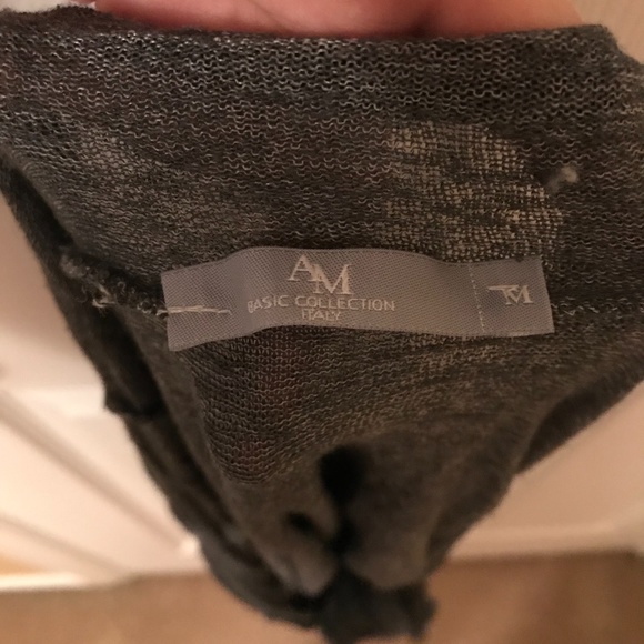 AM BASIC COLLECTION ITALY Sheer Wrap Cardigan (M) - Picture 7 of 7